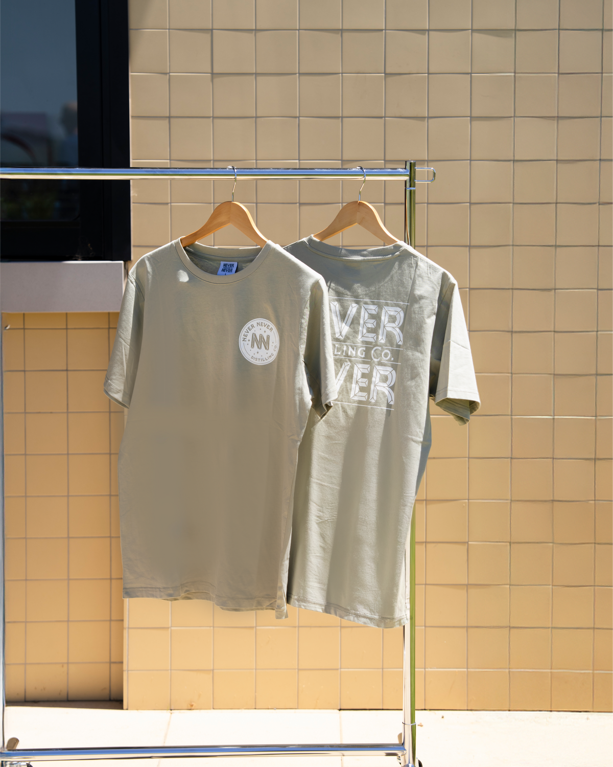 Never Never Green T-Shirt – Never Never Distilling Co