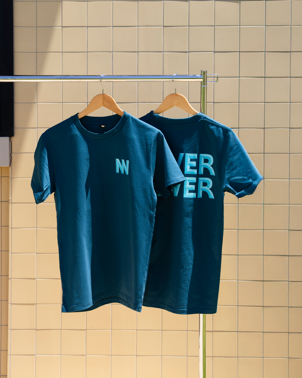 Never Never Blue T-Shirt – Never Never Distilling Co